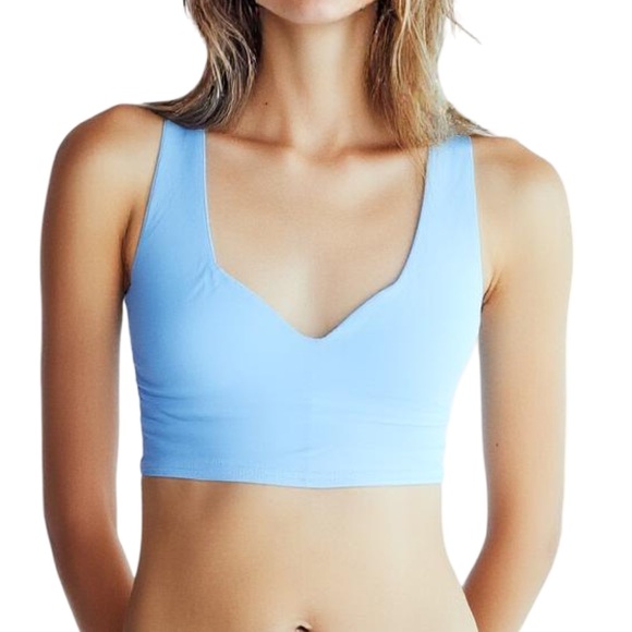 ALO Yoga Other - Alo Yoga | Real Bra Tank Baby Blue Medium Workout Active Gym Athleisure